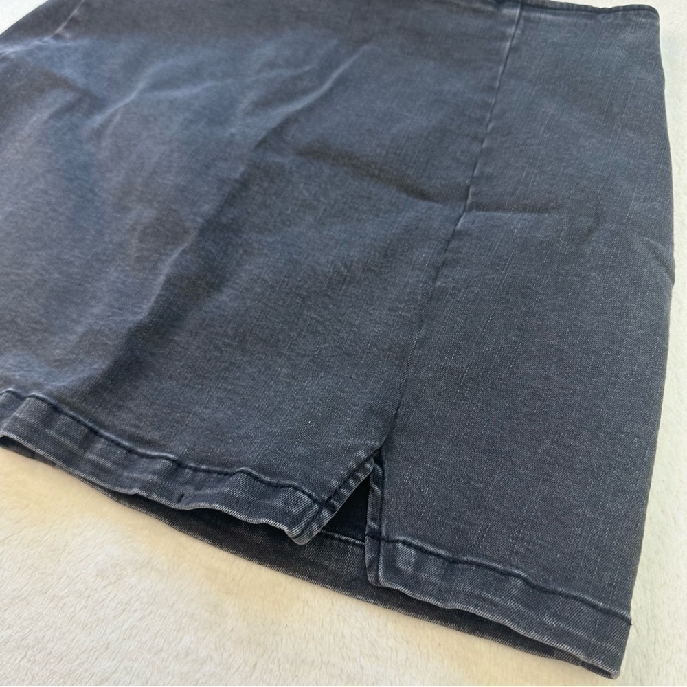 EU Wild Fable Faded Black Stretchy Y2K Style Mini Skirt - Picture 4 of 9
